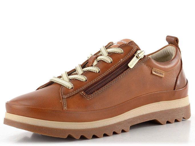 Pikolinos šněrovací polobotky se zipem Vigo brandy W3W-6979