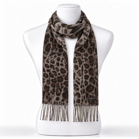 Fraas kašminkový šál s leopardím vzorem 625353-860