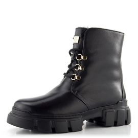 Högl šněrovací kotník na robustní podešvi černý 0-102745-0100