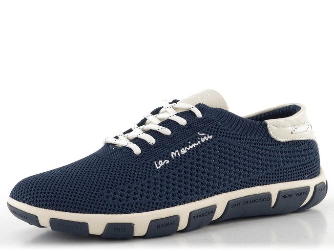 TBS tmavě modré úpletové tenisky Q7002 Jazaria