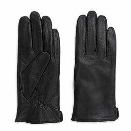 Högl hladké kožené rukavice schwarz 2-159000-0100