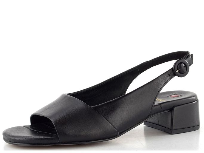 Högl luxusní sandály na podpatku schwarz 1-102600-0100