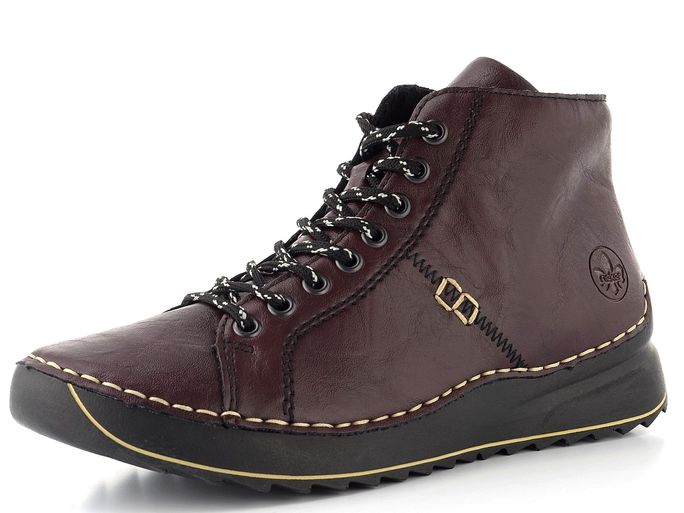 Rieker šněrovací kotník brombeer 71510-30