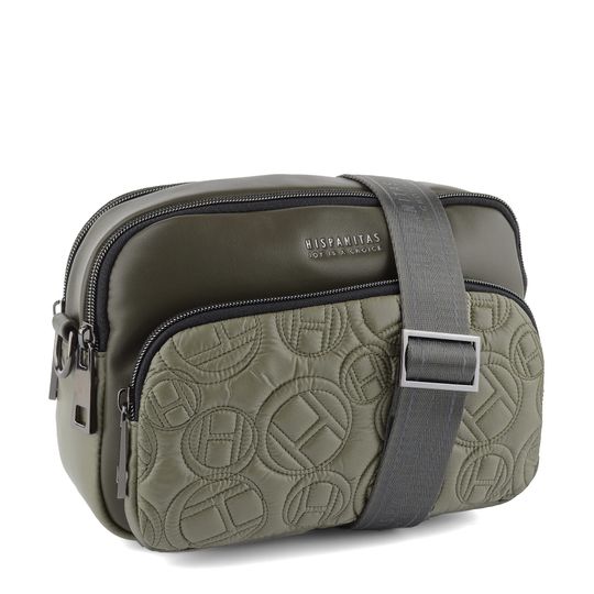 Hispanitas crossbody kabelka kombinovaná army BI00494