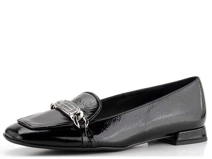 Högl lakované mokasíny černé 6-101725