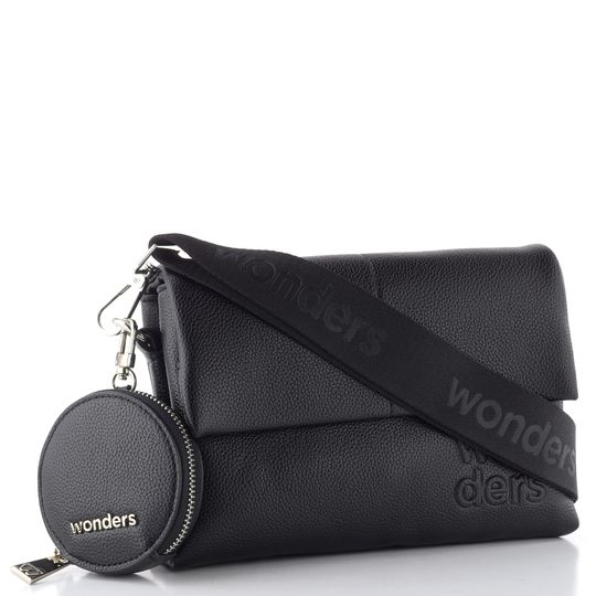 Wonders malá crossbody kabelka s etují negro WB-54020-C