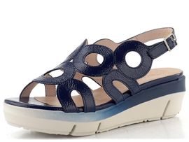 Wonders lakované sandály na klínu baltic D-8282