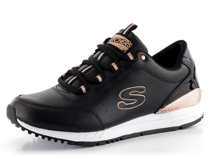 Skechers černé kožené tenisky Dual Lite 907