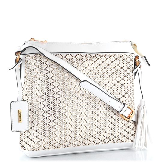 Remonte crossbody kabelka bílá se vzorem Q0641-80