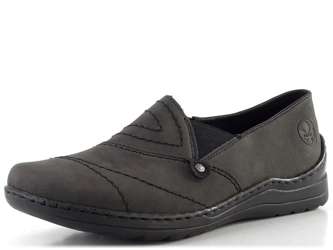 Rieker prozouvací polobotky anthrazit/schwarz 48961-45