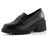 Ara kožené mokasíny na hrubé podešvi Paris-Sport Schwarz 12-21502-01