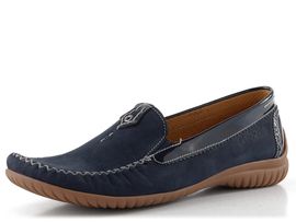 Gabor modré mokasíny s ozdobným šitím 86.090.26