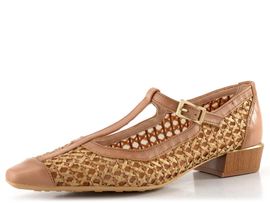 Hispanitas lodičky s nártovým T-páskem Azucena Almond/Desert RHV264625