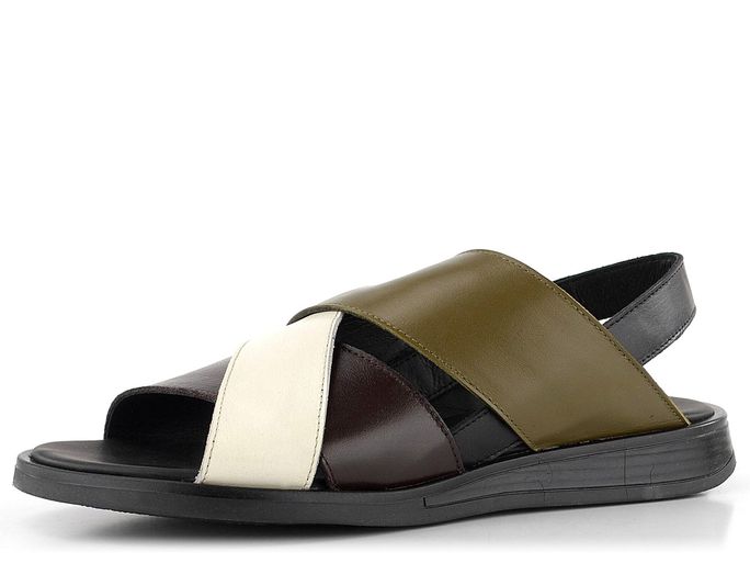 Le Bohémien barevné kožené sandály S560-2