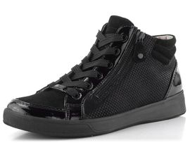 Ara kotníkové tenisky se zipem Rom Schwarz 12-24499-31