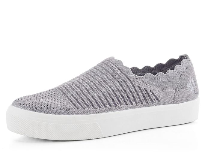 Skechers šedé slip-on tenisky Breezy Street 73909