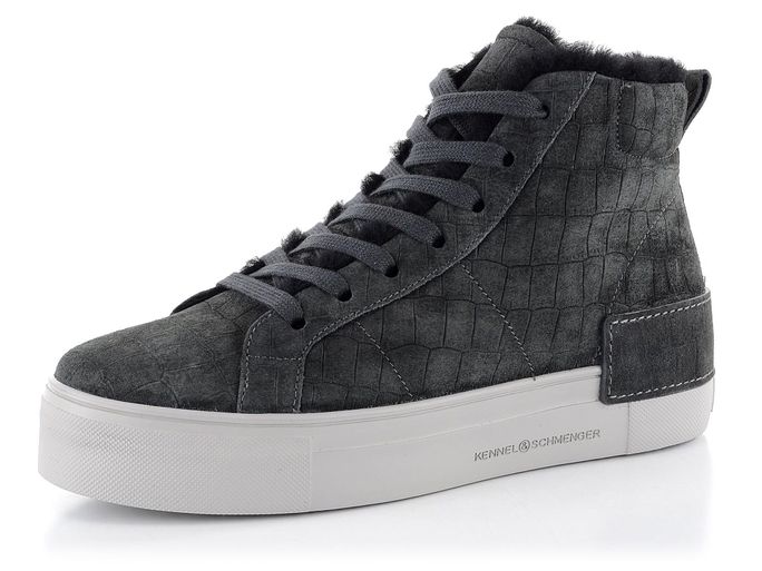 Kennel & Schmenger kroko semišový sneakers kotník Basalt 41.24040.376