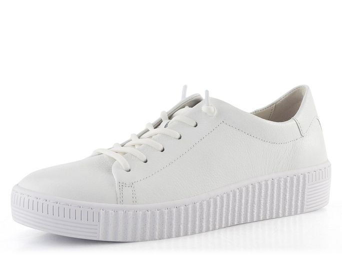 Gabor kožené bílé polobotky 83.331.21