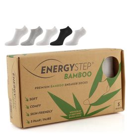 Ara sneaker ponožky Energy Step Bamboo 5 párů white/grey/black 16-00001-31