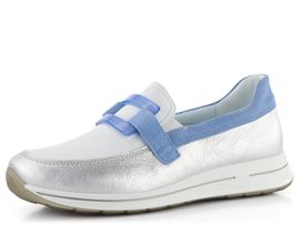 Ara širší prozouvací polobotky Osaka Silber/Weiss/Azzuro 12-24822-06