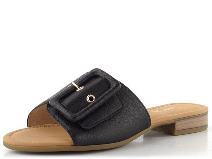 Gabor luxusní nízké pantofle se sponou schwarz 82.791.57