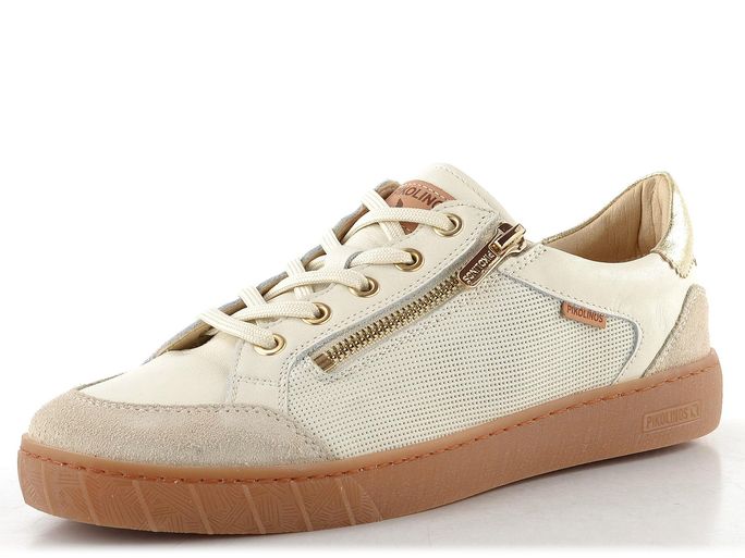 Pikolinos polobotky se zipem Lanzarote off white W7B-6737C2