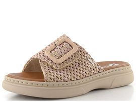 Rieker pantofle se sponou pink-multi V3053-90