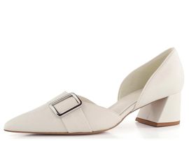 Högl lodičky na širokém podpatku Creme 9-104530