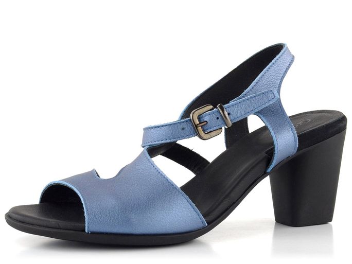 Arche modré sandály na podpatku Fahona Stellaire