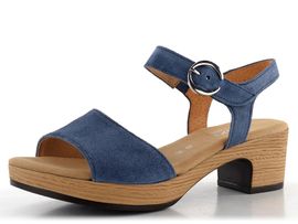 Gabor sandály na platformě s podpatkem Jeans 62.071.26