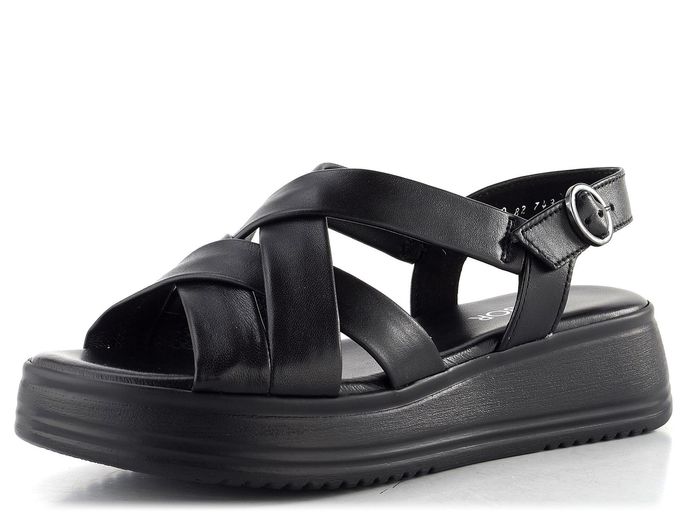 Gabor sandály na platformě černé 82.743.57