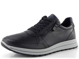 Ara širší pánské tenisky kožené Matteo Schwarz/Blau 11-24501-11