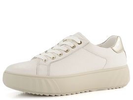 Ara širší polobotky na platformě Monaco Cream/Platin 12-46523-17