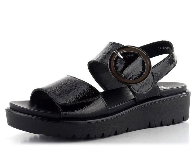 Ara sandály na platformě Bilbao Black 12-33505-11