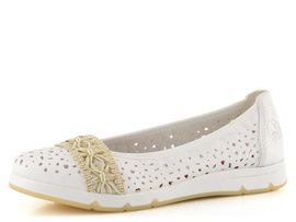 Rieker prodyšné baleríny offwhite L3062-80