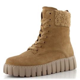 Gabor šněrovací kotník na platformě lion/camel 76.786.35