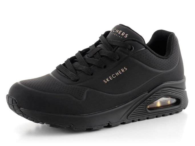 Skechers perforované černé tenisky 73690