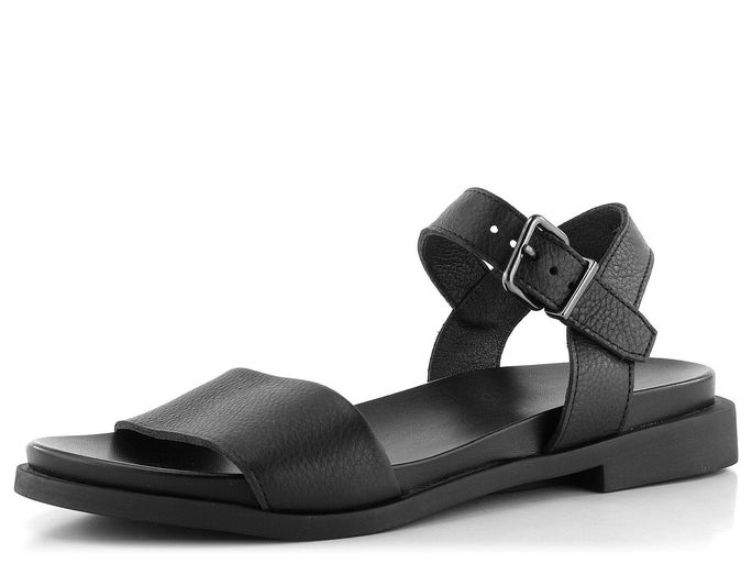 Arche černé kožené sandály Makusa Noir 1H410