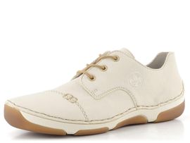 Rieker šněrovací polobotky offwhite 55920-80