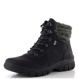 Rieker šněrovací kotník s membránou schwarz/anthrazit Z7220-01