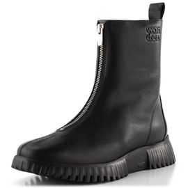 Wonders hladký kožený kotník negro A-4403