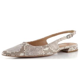 Högl hadinkové baleríny s volnou patou Taupe Multi  9-101907