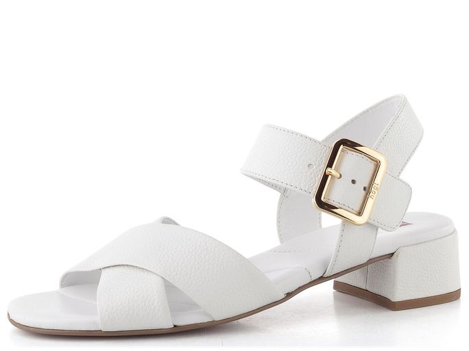 Högl luxusní sandály na podpatku creme 9-102623-1200