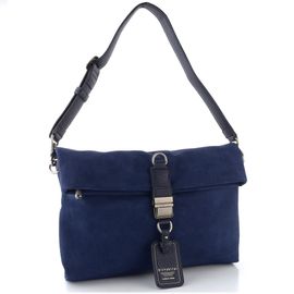 Hispanitas kabelka z recyklované kůže navy blue BI264948