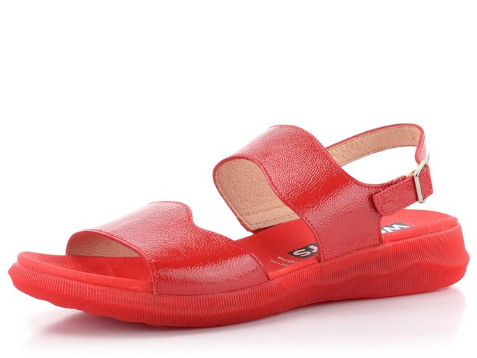 Wonders sandály lakované červené Rojo C-5623