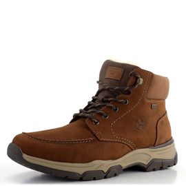 Rieker pánský šněrovací kotník s membránou hnědý 31240-22