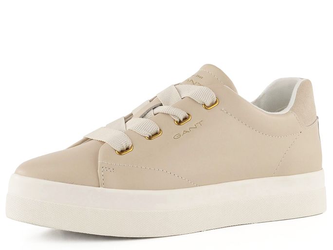 Gant kožené hladké sneakers tenisky Avona beige 25531216