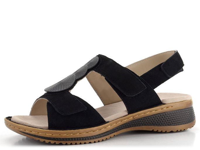Ara dámské semišové sandály Hawaii černé 12-29002-01