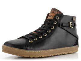 Pikolinos černý kotník s barevným jazykem 901-7312 Black