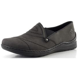 Rieker prozouvací polobotky anthrazit/schwarz 48961-45